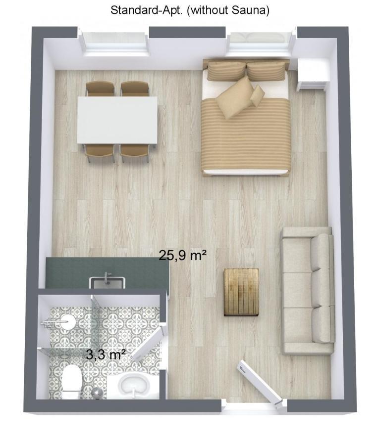 Zollikof Aparts - Sauna & Studioapartments Leipzig Kamer foto